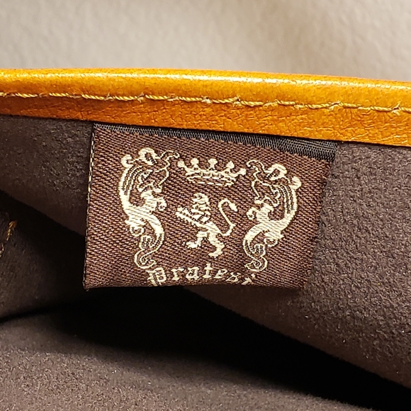 Pratesi Firenze Brown Italian Leather Crossbody Purse - Picture 7 of 7